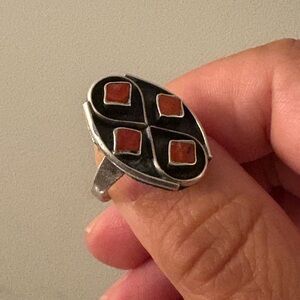 Vintage Native American Sterling Silver Ring approx size 5.75